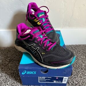New ASICS GT-2000 7 Trail running shoes Black/Feather Grey